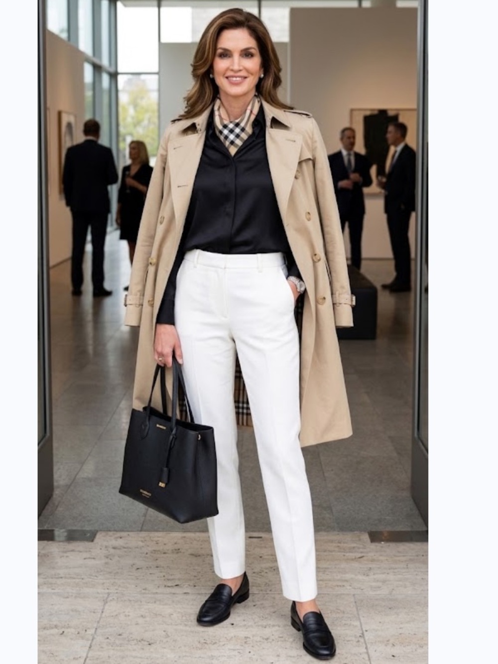 Burberry Men’s White Tailored Dress Pants